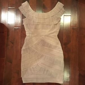 BCBG Max Azria Briana Ruffle Mini New Years Dress